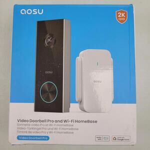 Aosu Video Doorbell Pro and Wifi Home Base Space 2K HD Google Wireless V8P1AX11